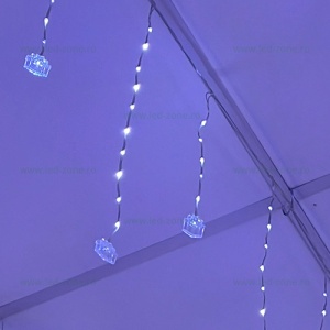 Instalatie LED Perdea Cadouri Diverse Culori 3.6x0.65m - Img 2