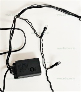 Instalatie LED Perdea Turturi 3x0.7m Diverse Culori Fir Negru
