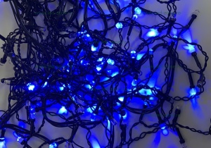 Instalatie LED Perdea Turturi 4x0.7m Diverse Culori Fir Negru - Img 2