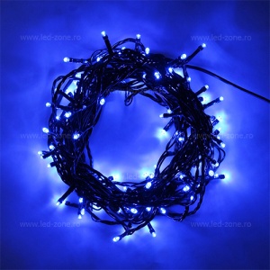 Instalatie Pom Craciun 100 LED-uri Diverse Culori Fir Negru 7m - Img 2