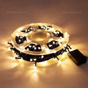 Instalatie Pom Craciun 1000 LED-uri 8mm Diverse Culori Fir Negru - Img 2