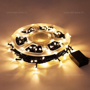Instalatie Pom Craciun 500 LED-uri 8mm Diverse Culori Fir Negru - Img 3