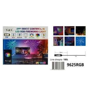 Kit banda LED 5V Joc Artificii, LZ9625