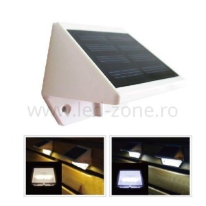 Lampa LED Exterior 4 DIP LED Solara Alb - Img 2
