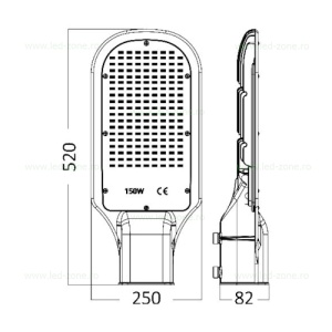 Lampa LED Iluminat Stradal 150W SMD Premium - Img 5
