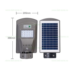 Lampa LED Iluminat Stradal 30W Solara cu Senzor Miscare LZ7873 - Img 2