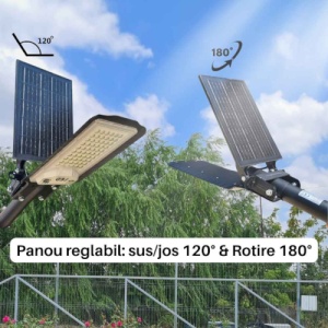 Lampa LED Iluminat Stradal 50W Solara cu Telecomanda LZ75C03 - Img 2