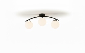 Lustra 3 Socluri E27 Neagra LZ2601-3 - Img 3