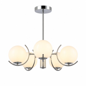 Lustra 5 Socluri E27 Crom LZ1003-5