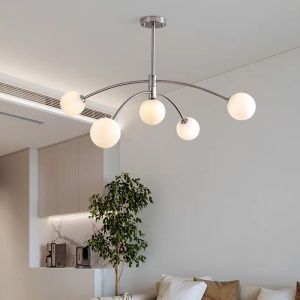 Lustra 5 Socluri E27 Crom LZ1004-5