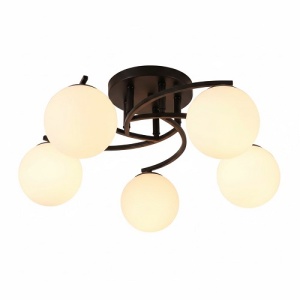 Lustra 5 Socluri E27 Neagra LZ5183 - Img 3