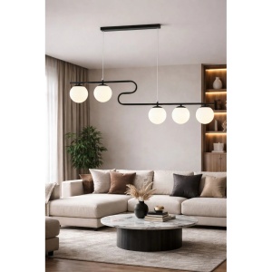 Lustra 5 Socluri G9 Neagra LZ2416-5