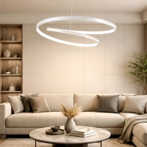 Lustra LED 108W Alba 3 Functii cu Telecomanda LZ105