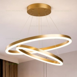 Lustra LED 108W Aurie 3 Functii cu Telecomanda LZ14