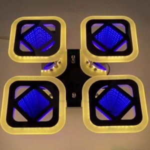 Lustra LED 120W 3D 3 Functii Dimabila cu Telecomanda LZ5168-4S