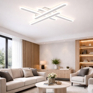 Lustra LED 120W Alba 3 Functii cu Telecomanda LZ11W