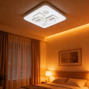 Lustra LED 160W Alba 3 Functii cu Telecomanda LZ95