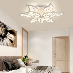 Lustra LED 162W Alba 3 Functii cu Telecomanda LZ96-6+3