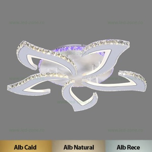 Lustra LED 178W 3 Functii RGB Smart Dimabila cu Telecomanda Cristal LZ7316-5 - Img 1