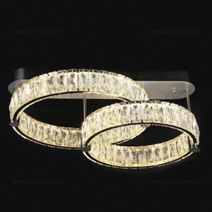 Lustra LED 188W 3 Functii Dimabila Telecomanda Cristal LZR9048-500