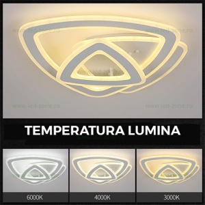 Lustra LED 192W 3 Functii Dimabila cu Telecomanda LZ5107-500 - Img 2