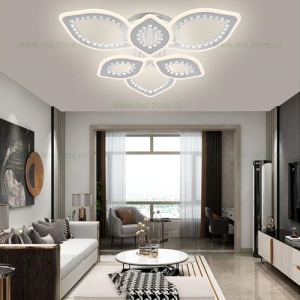 Lustra LED 228W 3 Functii Dimabila cu Telecomanda LZS5263-3+3 - Img 2