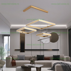 Lustra LED 416W Dimabila 3 Functii cu Telecomanda LZ1767-600 - Img 3