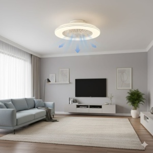 Lustra LED 48W + 15W CCT Dimabila cu Telecomanda si Ventilator ERSTE