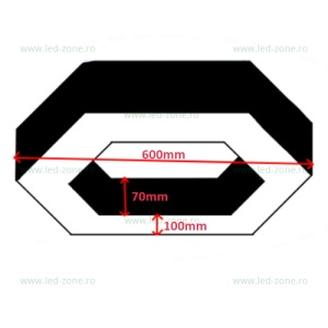 Lustra LED 48W Aplicata LZ2277/8186 - Img 3