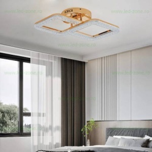 Lustra LED 50W Aurie 3 Functii cu Telecomanda LZ230-2