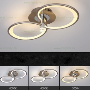 Lustra LED 58W 3 Functii Dimabila cu Telecomanda LZR9246-2S - Img 2