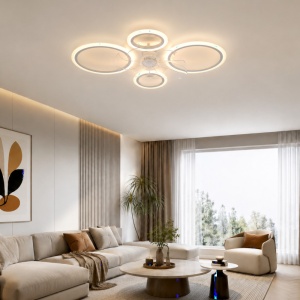 Lustra LED 72W 3 Functii cu Telecomanda si Ventilator Mod Vara/Iarna LZ40-4+V