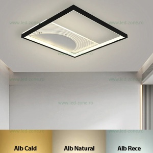 Lustra LED 72W 3 Functii Dimabila cu Telecomanda LZR9060-S - Img 1