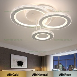 Lustra LED 72W 3 Functii Dimabila cu Telecomanda LZR9216-1x3 - Img 1