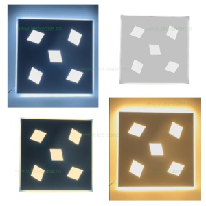 Lustra LED 76W 3 Functii Dimabila cu Telecomanda LZ71142-5 - Img 2