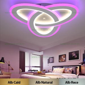 Lustra LED 78W 3 Functii RGB Smart Dimabila cu Telecomanda LZ9217-3 - Img 1