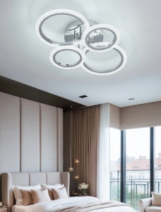 Lustra LED 80W 3 Functii Dimabila cu Telecomanda LZDQ001/2+2 - Img 4