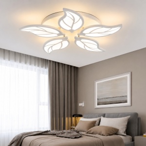 Lustra LED 90W Alba 3 Functii cu Telecomanda LZ93-5