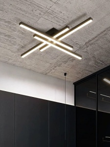 Lustra LED 96W 3 Functii Neagra Dimabila cu Telecomanda LZ4216-4