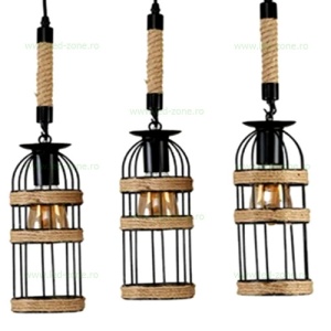 Lustra Rustic 3 Socluri E27 LZ6508 - Img 2