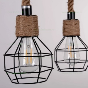 Lustra Rustic 4 Socluri E27 LZ7002 - Img 8