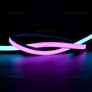 Neonflex LED 24V 12W/ML 14x14mm RGB Digital Rola 5M - Img 7