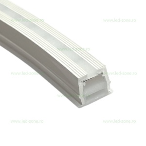 Neonflex LED 24V 7W/ML 12x10mm Incastrat Rola 5M - Img 3