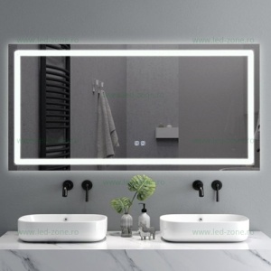 Oglinda Baie LED 110x70cm Touch Dezaburire LZJ122 - Img 2