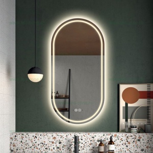Oglinda Baie LED 50x80cm Touch Dezaburire LZJ120-1 - Img 1