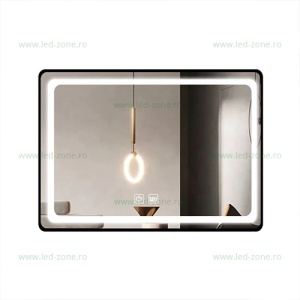 Oglinda Baie LED 80x60cm Touch Dezaburire LZJ11 - Img 3