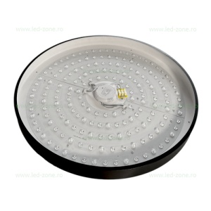 Panou LED 100W D-60cm Aplicat Negru RGB-CCT cu Telecomanda - Img 2