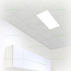 Panou LED 24W 60x30cm Incastrabil Alb Backlight - Img 2