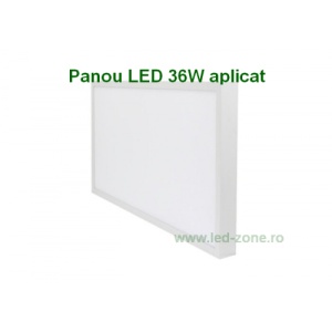 Panou LED 36W 60x30cm Aplicat Alb - Img 1
