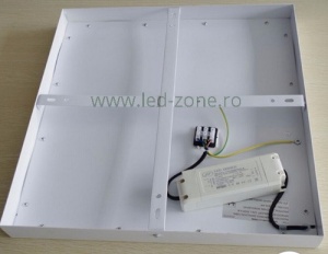 Panou LED 48W 60x60cm Aplicat Alb - Img 6